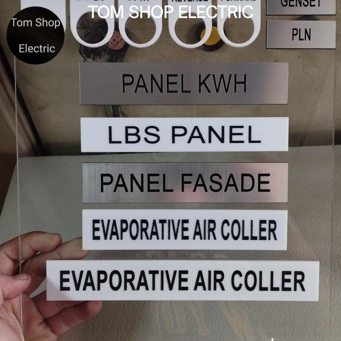 Jual Doxdoc- Name Plate Panel / Name Plate Box Panel Listrik / Name ...