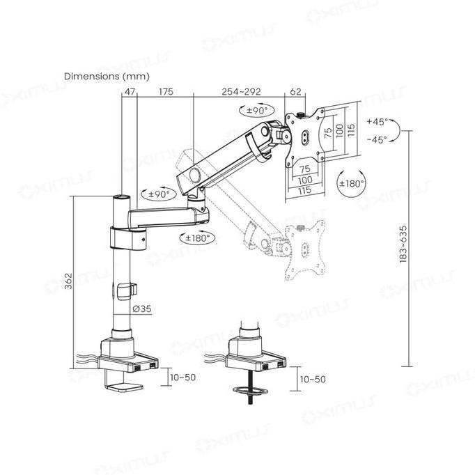 Jual BEBAS ONGKIR - Bracket Single dan Dual Monitor 17