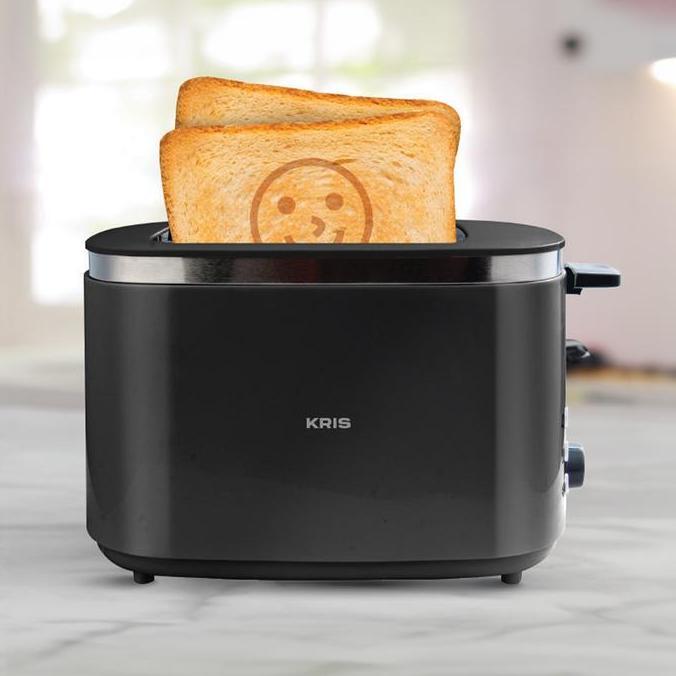Jual AZKO Kris Toaster Dengan Pattern Smiley - Hitam Panggangan Roti ...