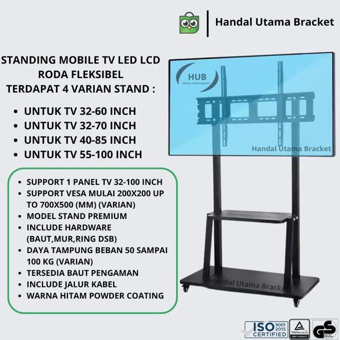 Jual BEBAS ONGKIR - STANDING TV BRACKET STANDING TV STAND TV LED LCD ...