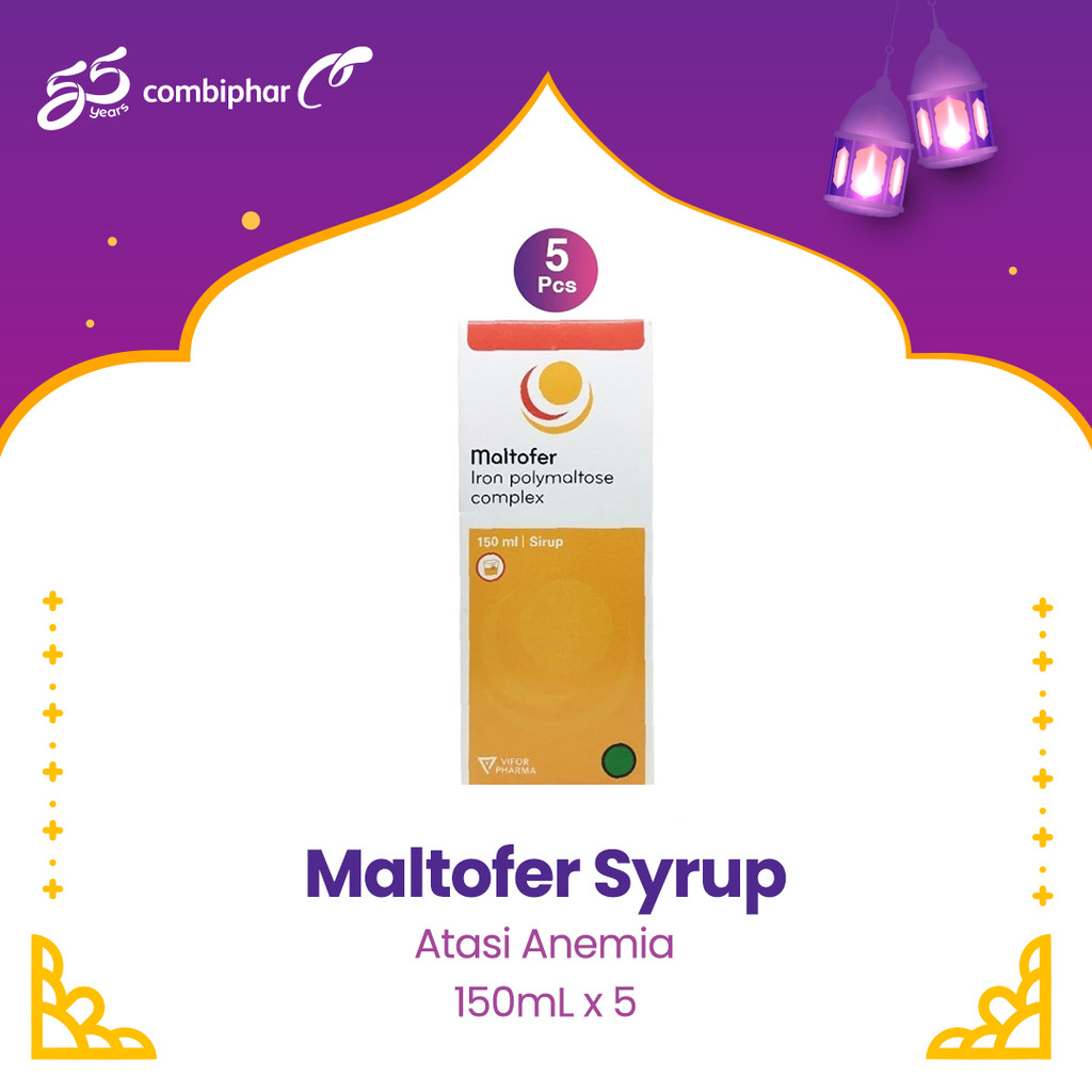 Jual Maltofer Syrup 150ml atasi anemia 5 pcs | Shopee Indonesia