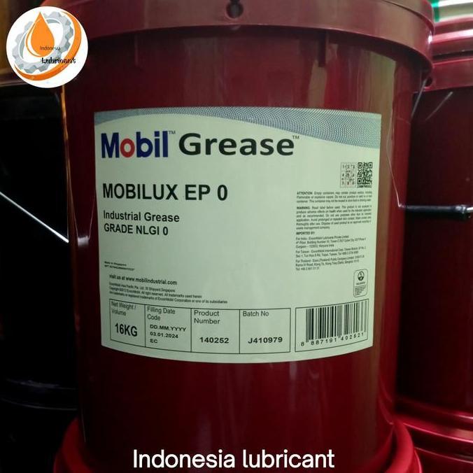 Jual TERMURAH - Mobilux EP 0 Grease Lithium General Purpose (NLGI 0 ...