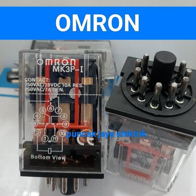 Jual relay Omron mk3p 12vdc 11kaki 10a/relay Omron/relay mk3p PROMO ...