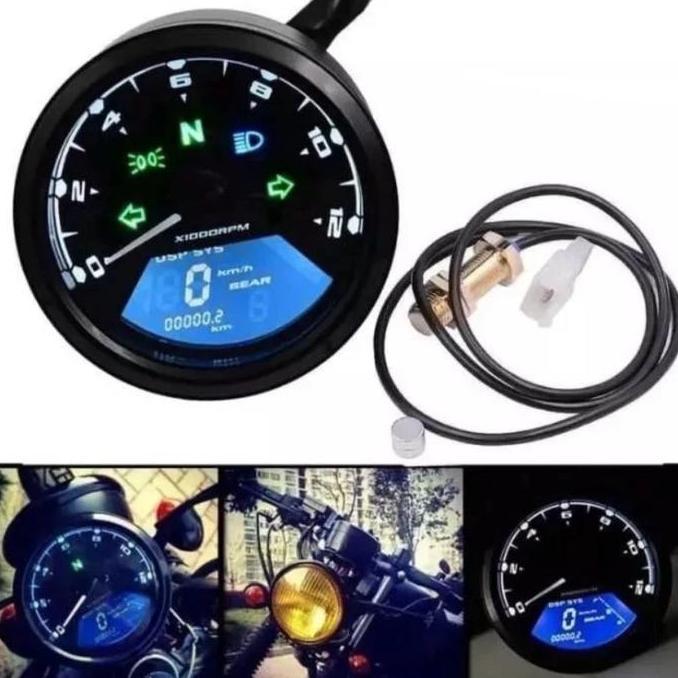 Jual SPEEDOMETER DIGITAL BABON BULAT UNIVERSAL SPIDOMETER SPEEDO BISA ...