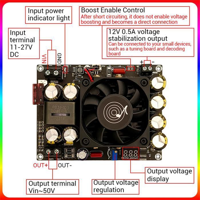 Jual Dc-Dc Step Up 500W Boost Converter High Power Stepup Modul Volt ...