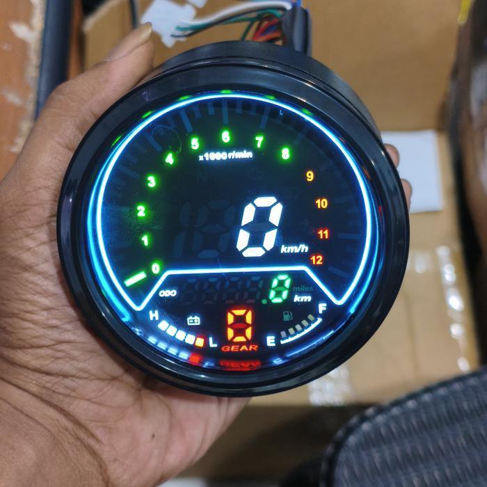 Jual Speedometer Bulat Digital Full Led Custom Japstyle Speedometer ...