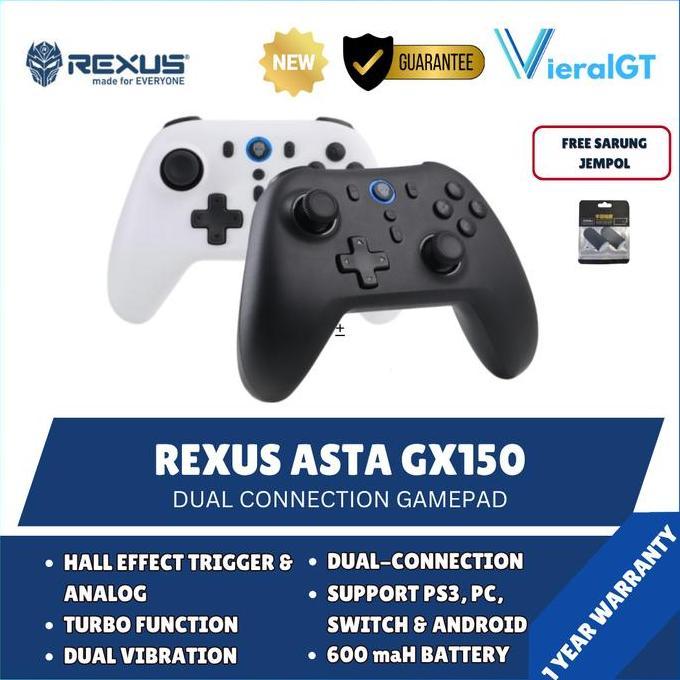 Jual Rexus Asta Gx150 / Gx-150 Gaming Gamepad Joystick Controller With ...