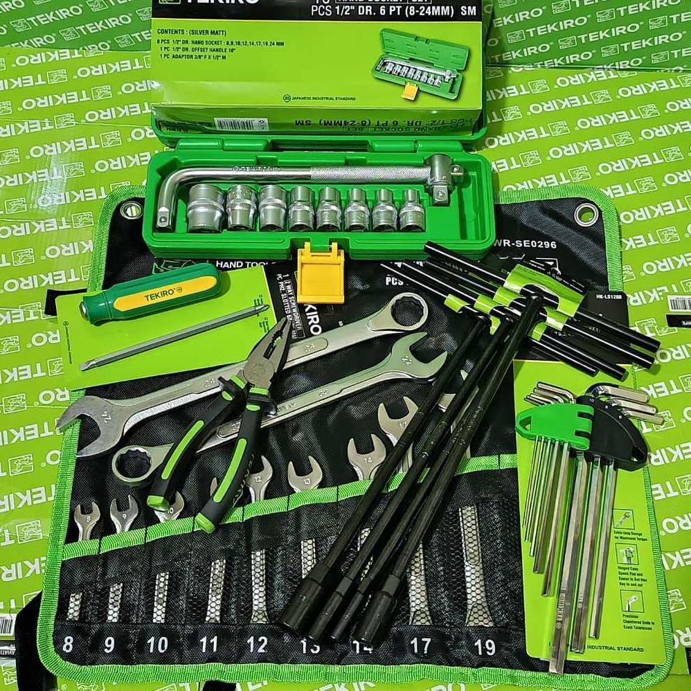 Jual PAKET LENGKAP kunci bengkel tekiro full set tekiro / Alat Bengkel ...