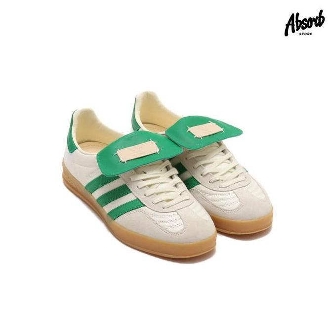 Jual Adidas Gazelle Indoor x Foot Industry (Off White/Green/Gum) ID3518 ...