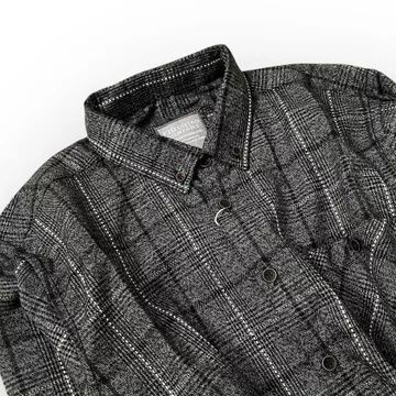 Jimmybungs Kemeja Flanel Semi Wool Pria Premium Flannel Shirt Men Soft Touch Kemeja Pria Lengan