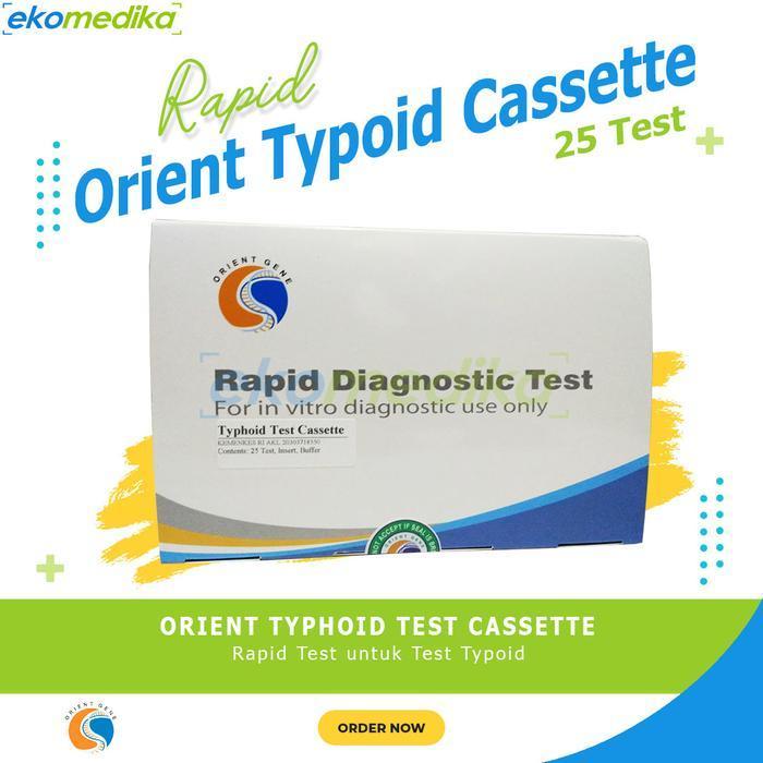 Jual ORIENT GENE Typhoid/Typoid Test Cassette Typoid IgG/IgM Device isi ...