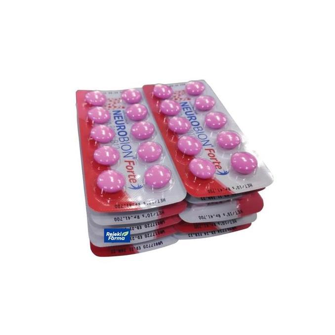 Jual Hololoo- Neurobion Forte Pink 1 Strip Isi 10 Tablet Vitamin Vit ...