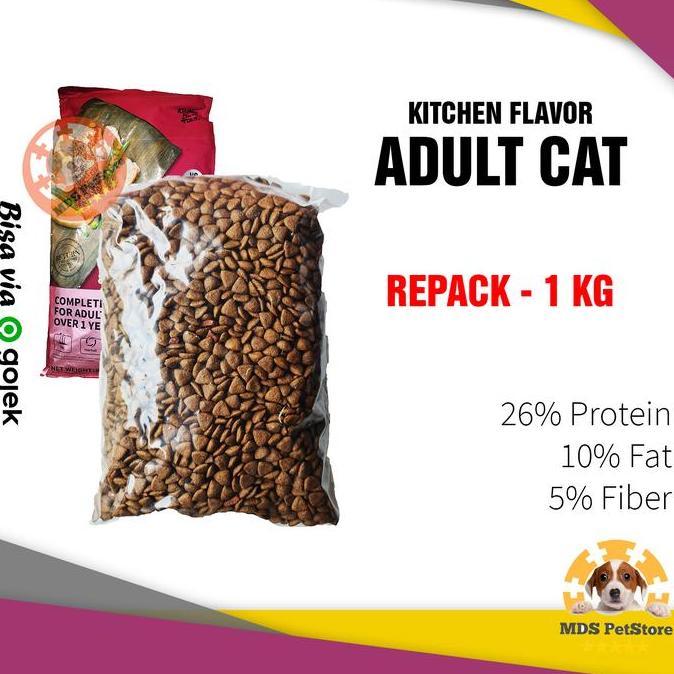 Jual Fishman- Kitchen Flavor Adult Cat Food Repack 1 Kg | Kucing Kf ...