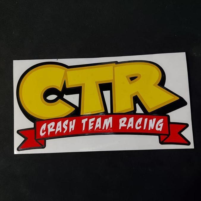 Jual Cutting Sticker CTR Crash Racing Team Stiker Game Motor Mobil DLL ...