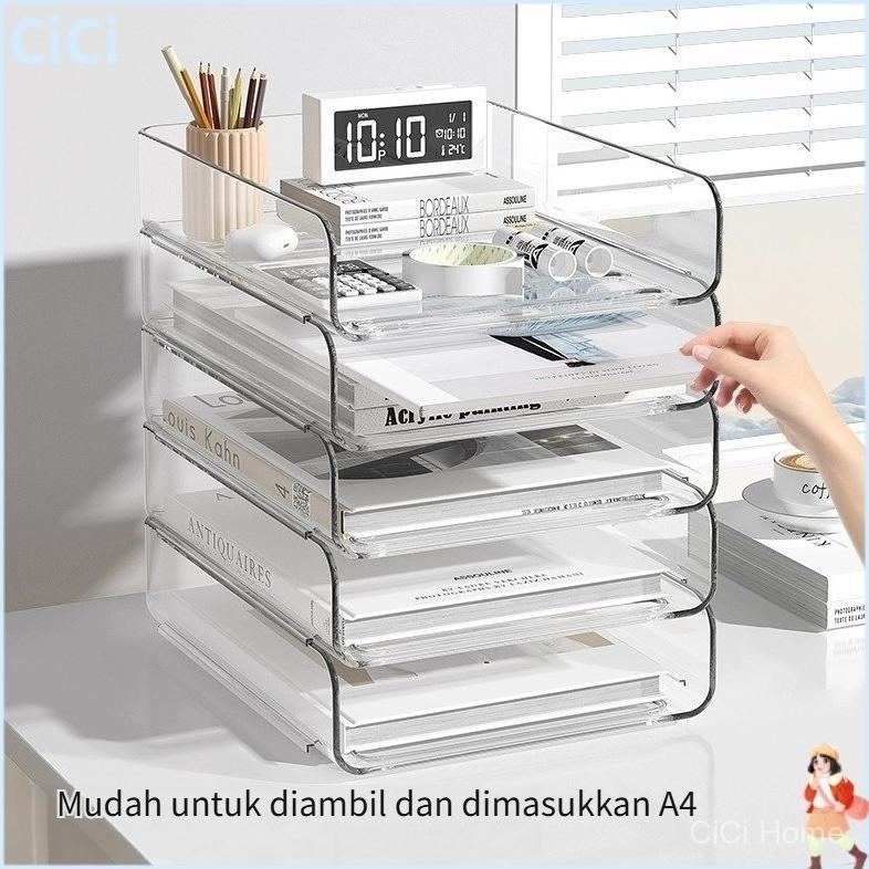Jual Rak Dokumen Rak Kertas Stationary Rak Susun Rak Meja Stackable ...