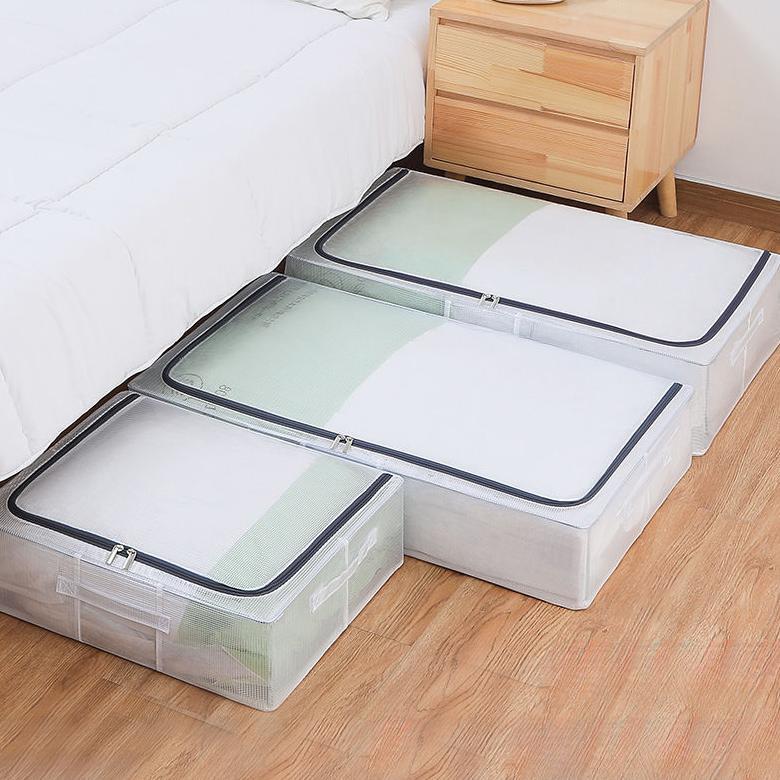 Jual 60L/80L/90L Di bawah tempat tidur kotak penyimpanan storage box ...
