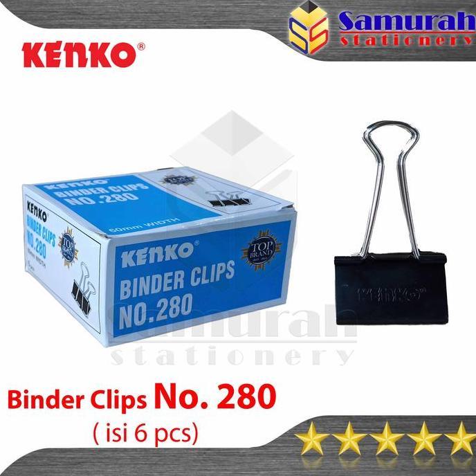 Jual Handcraft- [Kado Akhir Tahun] Binder Clips No 280 Kenko / Clip ...