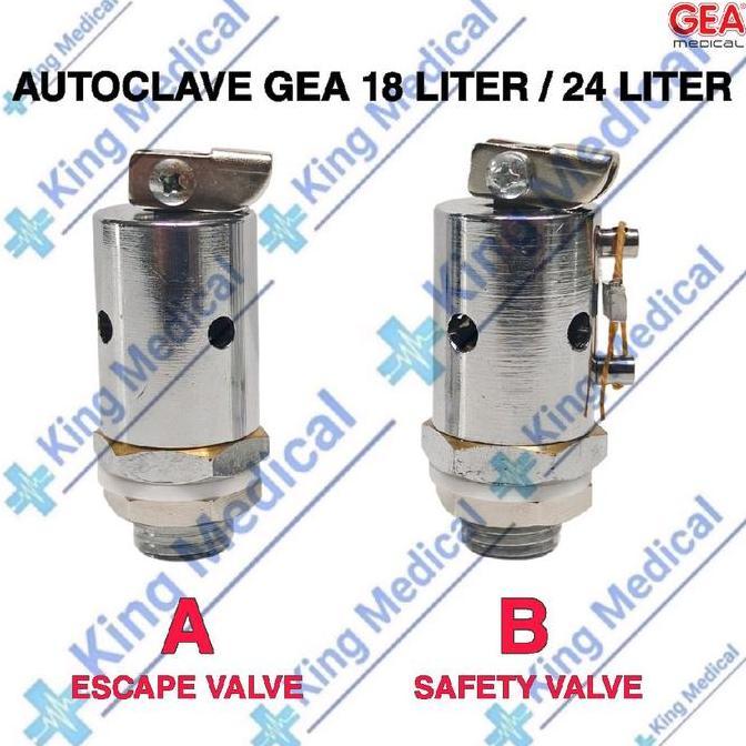 Jual Safety Valve - Air Escape Valve Autoclave GEA 18 Liter / 24 Liter ...