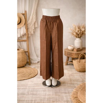 Celana Kulot Wanita Jumbo Katun Stretch Nyaman
