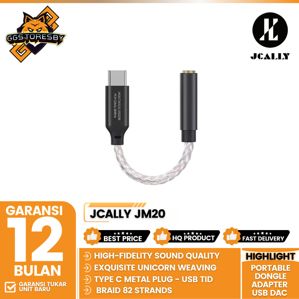 Jual JCALLY JM20 / JM 20 / JM-20 CS43131 Portable Dongle Adapter USB ...