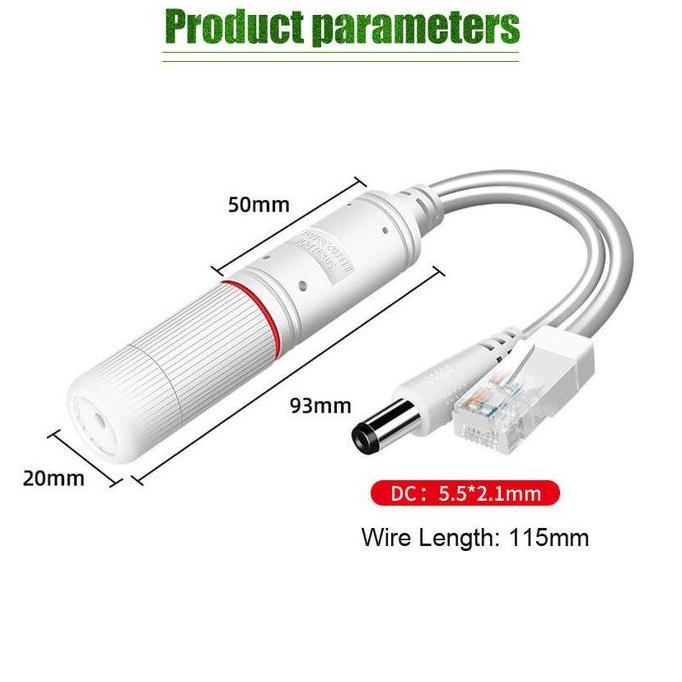 Cavo Iniettore POE Passivo E Splitter RJ45 Per Telecamere IP E Access Point – Cyberfield