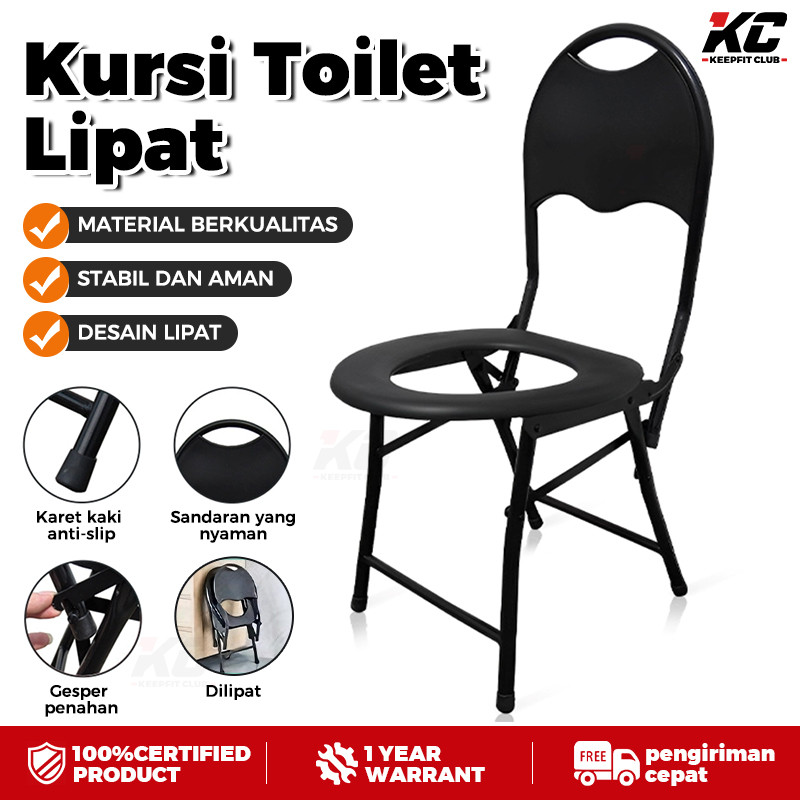 Kursi Lipat Toilet Untuk Wanita Hamil Orang/Kursi toilet Commode Chair Mendukung sandaran lipat/Kursi Toilet Untuk Orang Tua atau Ibu Hamil/Kursi Toilet Lipat