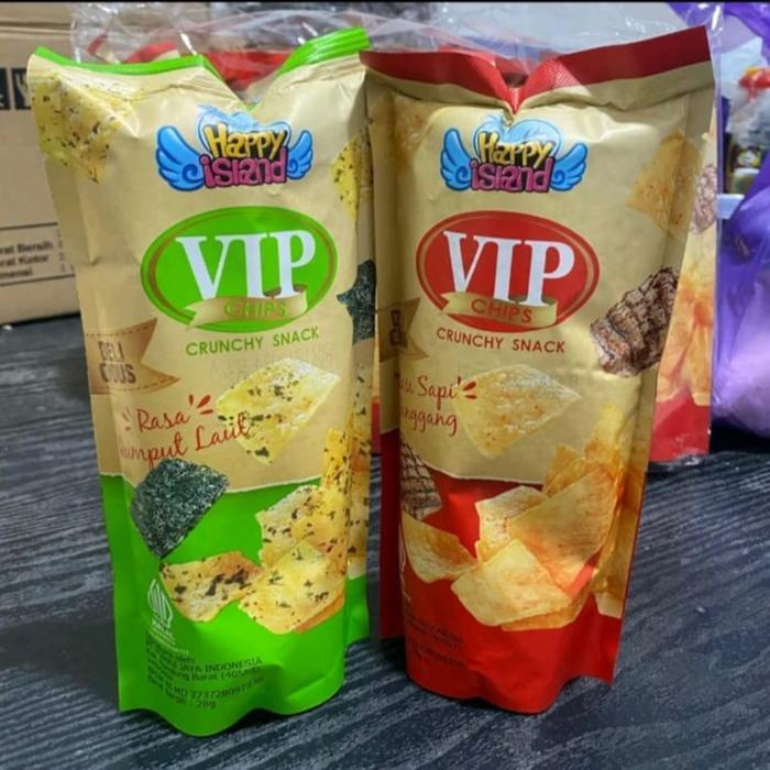 Jual Vip Chips Crunchy Snack Camilan Makanan Ringan Keripik Gurih Dan ...