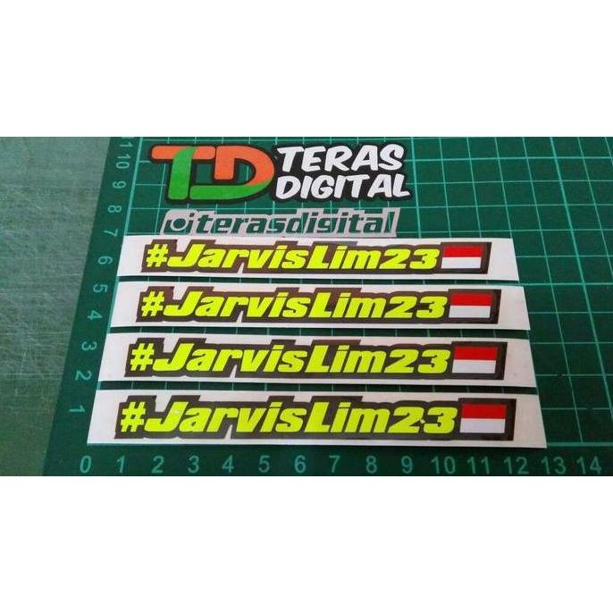 Jual Cutting Sticker custom Nama bendera INA custom name pembalap murah ...