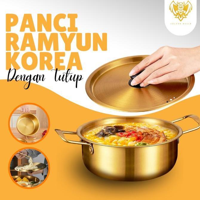 Jual Panci Ramyun Gold Panci Ramyeon Korea Stainless Gold Panci Masak ...
