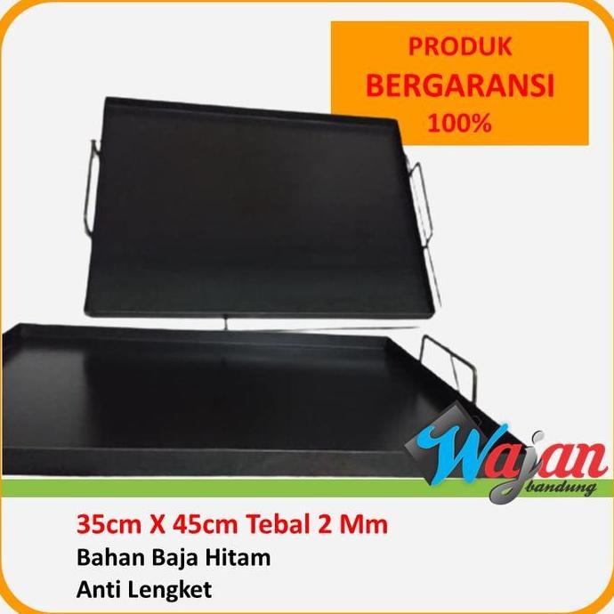 Jual Wajan Datar Dua tungku untuk Roti Bakar Sosis dan Kebab ukuran ...