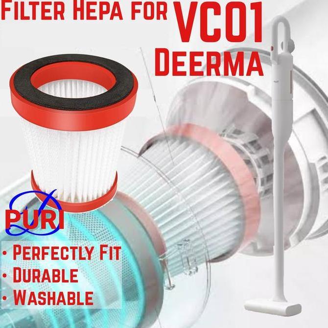 Jual Filter Hepa Deerma VC01 VC 01 Saringan Debu Vacuum Cleaner Puri ...