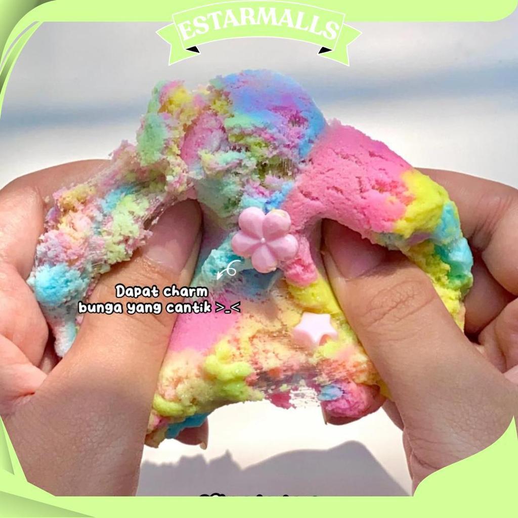 Jual Rainbow Cloud Slime By Slime Bintaro || Premium Slime || Cloud ...