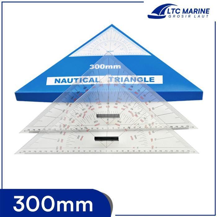 Jual Impa 371008 Navigation Triangle Ruler Mistar Segitiga Peta 300Mm ...