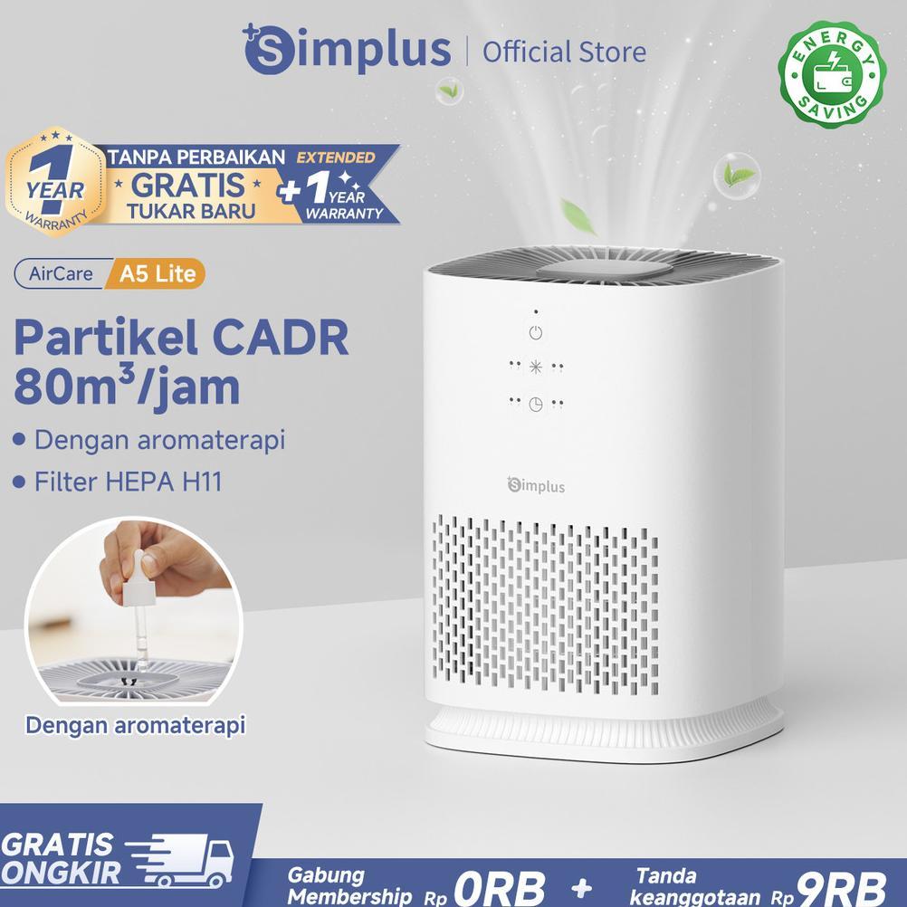 Jual Simplus Air Purifier Mini Pemurni Udara Filter HEPA H11 Timer 8 ...