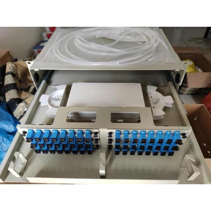Jual OTB Rack 48 core model sliding (Adaptor SC UPC/Lengkap Adaptor ...