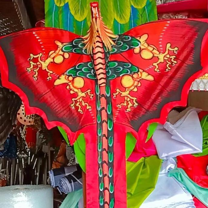 Jual New- Layangan 3D Bentuk Kepala Naga Mainan Layang Layang Khas bali ...