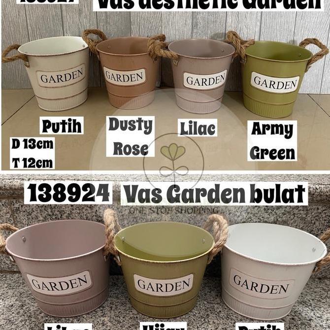 Jual ```````] Vas / Pot Kaleng Garden 138924 | Shopee Indonesia