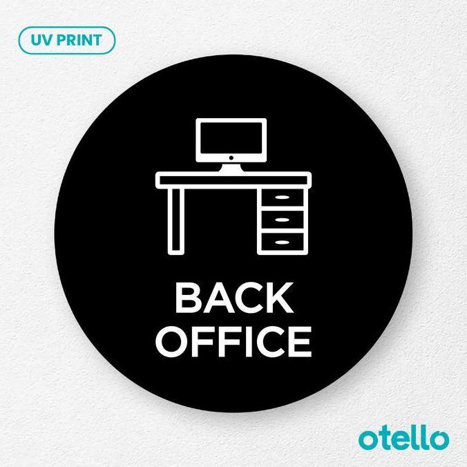 Jual Back Office Signage Board Akrilik Tempel Dinding Papan Acrylic ...