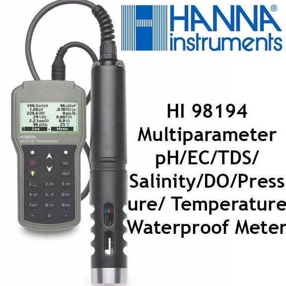 Jual Hi 98194 Multiparameter Ph/Ec/Tds/Salinity/Do/Pressure ...