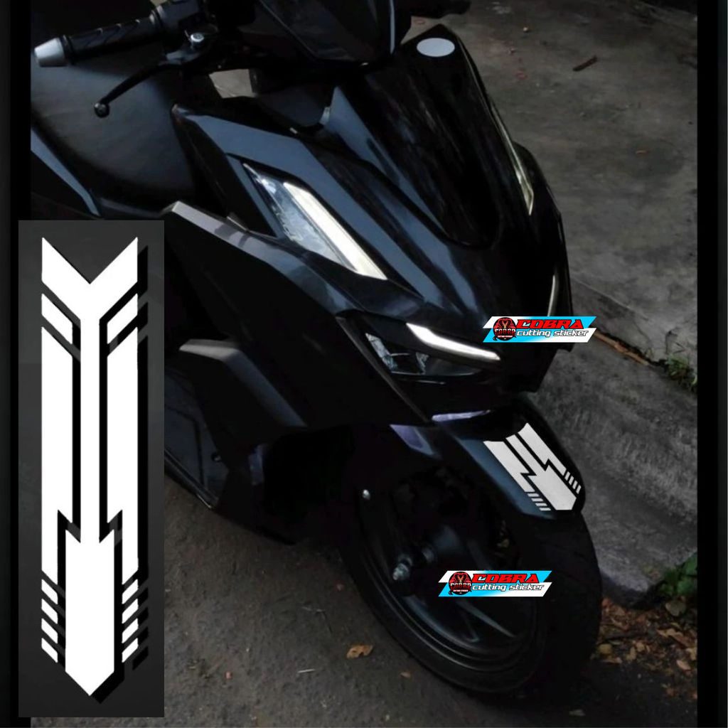 Jual Sticker Stiker Motor Spakbor Tribal Flame Api Anti Air Sticker ...