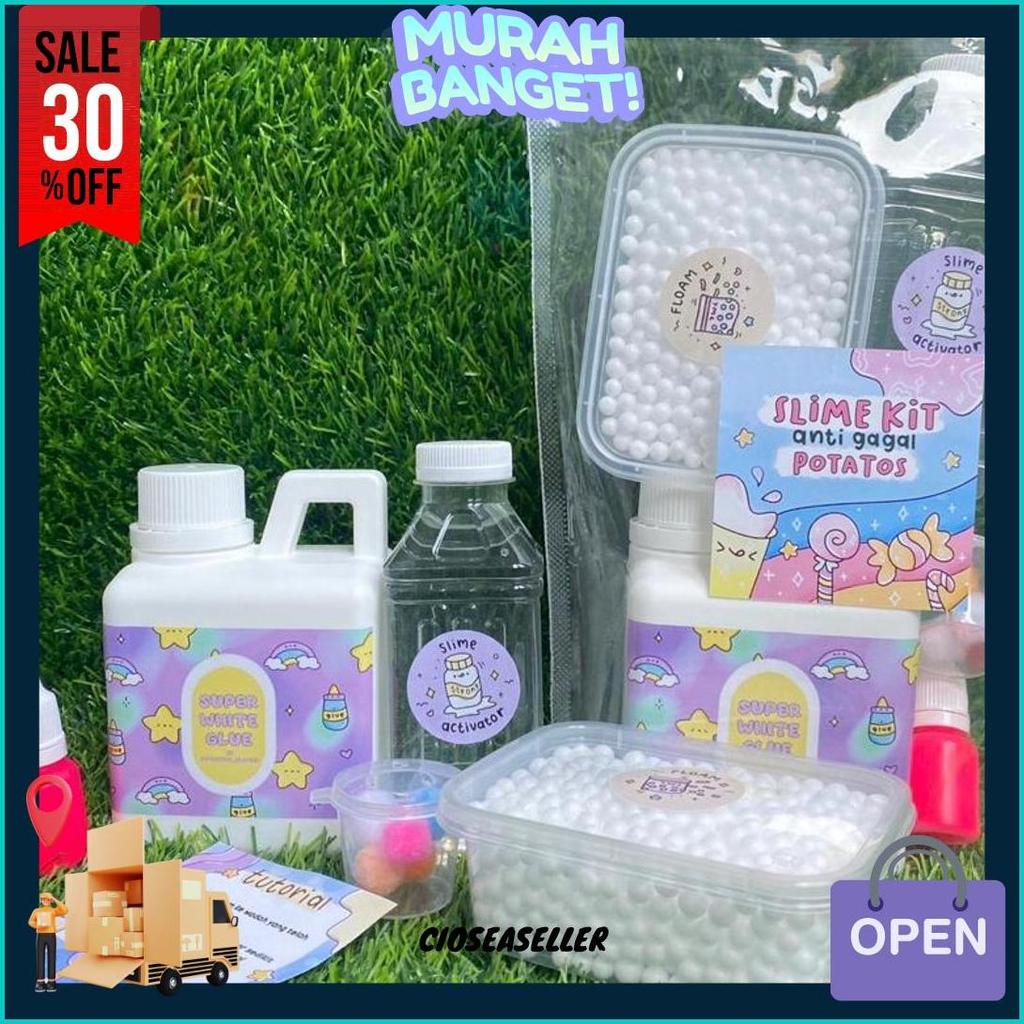 Jual Slime Kit Medium All In One By Potatos_Slime2 Cod | Shopee Indonesia
