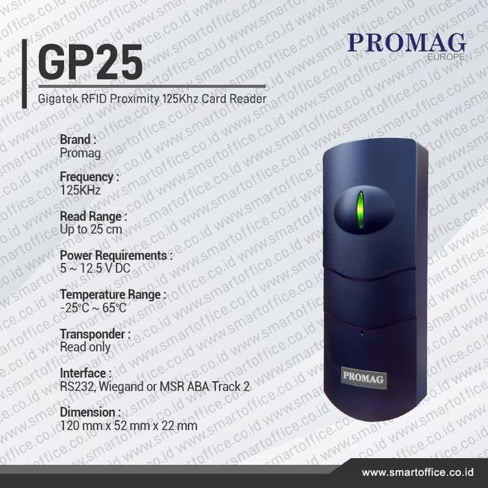 Jual Gp25- Gigatek Rfid Proximity & Gitag 125Khz Card Reader - Taiwan ...