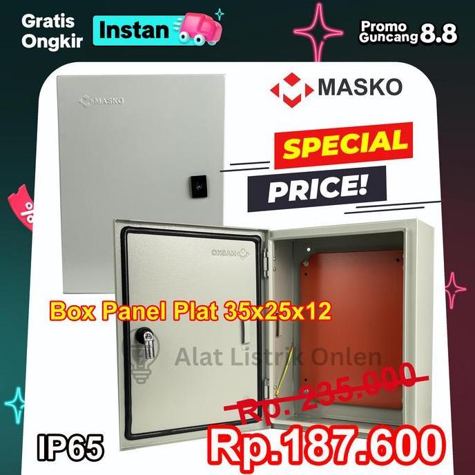 Jual BOX PANEL 35X25X12 PLAT MASKO | Shopee Indonesia