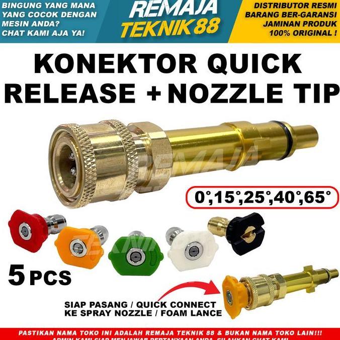 Jual Quick Release Nozzle Tip Gun Stik Jet Cleaner Konektor Adaptor ...