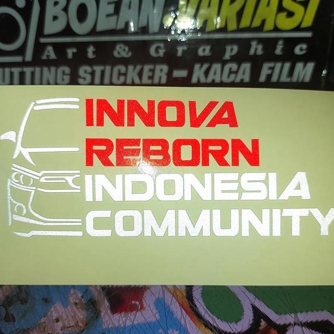 Jual Cutting sticker kijang sticker INNOVA REBORN INDONESIA COMMUNITY ...