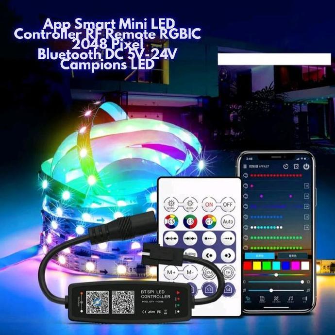Jual App Smart Mini LED Controller Bluetooth RF Remote Addressable ...