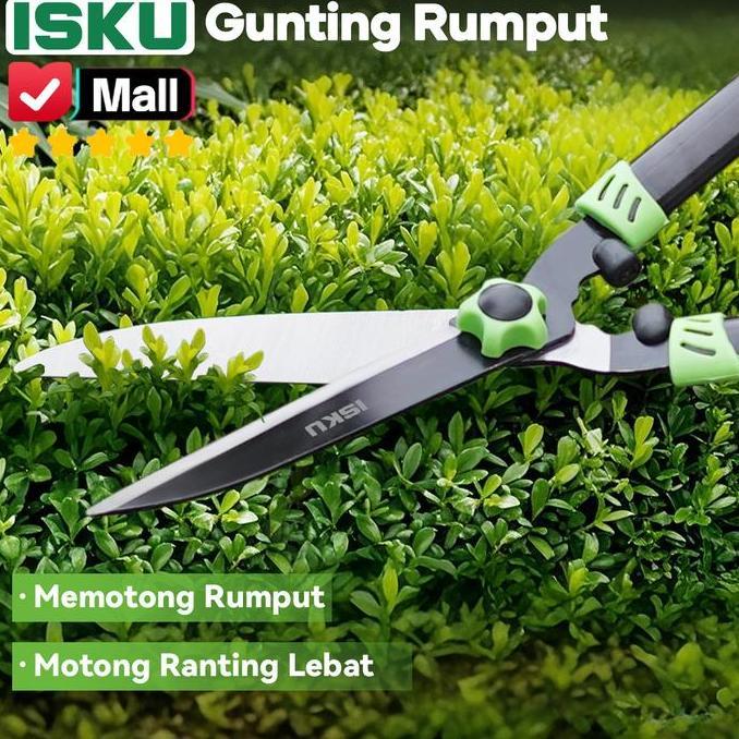 Jual ISKU Gunting Rumput & Pagar 53CM Super Tajam Gunting Tanaman Besar ...