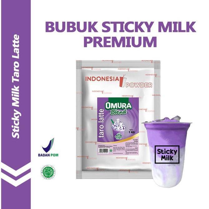 Jual Bahreee_ - Bubuk Minuman Es Sticky Milk Premium Rasa Taro Latte 5 ...