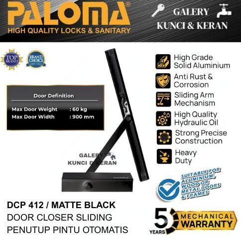 Jual PALOMA DCP 412 Door Closer Penutup Penahan Pintu Otomatis ...