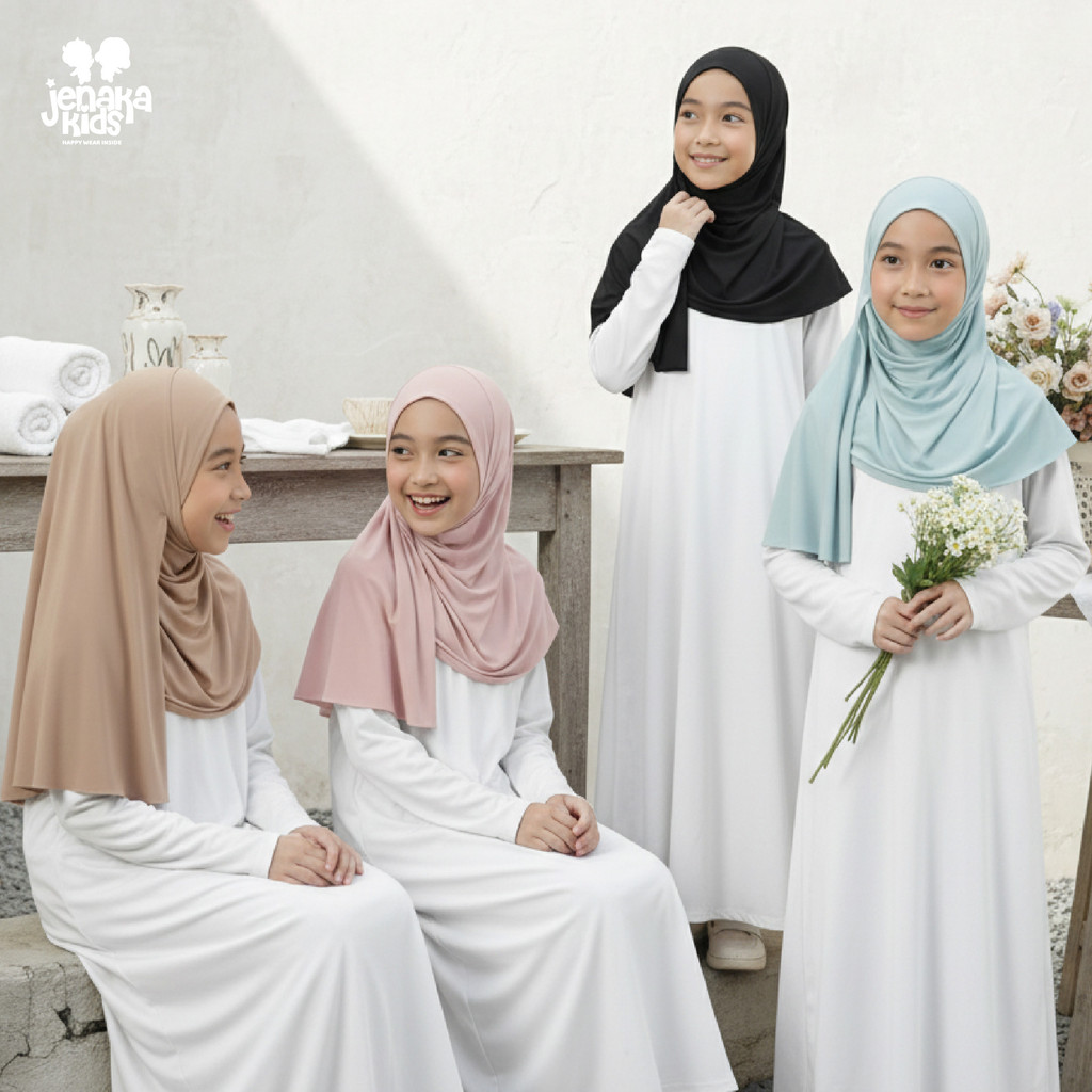 Jual JENAKA KIDS - ZAYNA Hijab Lilit Instan Arabian Style Hari Raya ...